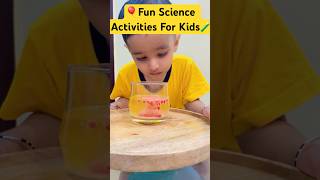 Fun Science Activities For Kids🧪shortsyoutubeshortsytshortsfunviralshortsscienceexperiment [upl. by Amalea814]