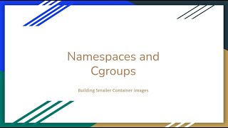 Linux Namespaces and Cgroups Arabic [upl. by Winfred667]