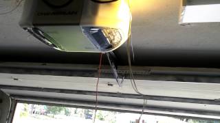 new Chamberlain garage door opener with battery backup [upl. by Heins817]