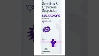 Sucralfate amp Oxetacaine Suspension Uses in Hindi  Sucraday  O Suspension [upl. by Lleoj]