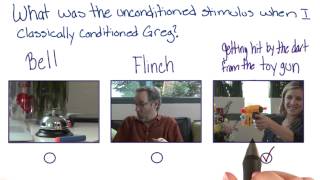 Unconditioned stimulus  Intro to Psychology [upl. by Evonne]