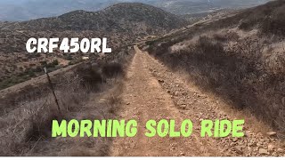 Crf450rl  Morning Solo Ride Testing A 50t DirtTricksInc Rear Sprocket dualsportlife [upl. by Macswan]