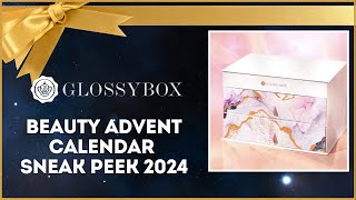 GLOSSYBOX UK ADVENT CALENDAR SNEAK PEEK 2024 [upl. by Glennie]