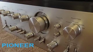 Fabulous Pioneer SA9500II Amplifier  Awesome Vintage  Look Inside [upl. by Gove]