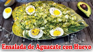 Ensalada de Aguacate con Huevo [upl. by Htiekal154]