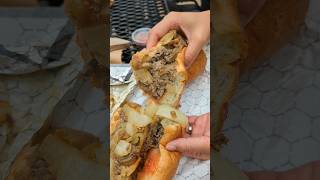 Best cheesesteak in Philly Dalessandros Steaks [upl. by Ahseyd139]