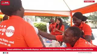 Visual exhibitions and interactive sessions during UNFPAs open house event in Juba [upl. by Cadel]