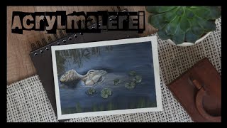 Acrylmalerei  Ophelia  Malvideo Zeitraffer [upl. by Vanthe]