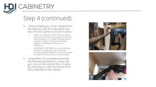 HDI Cabinetry Framed Series Base Cabinet Assembly Instructions [upl. by Loggins]