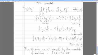 Classical Mechanics Lecture 17 Hamiltonian Evolution Poisson Brackets Noethers Theorem [upl. by Correy]