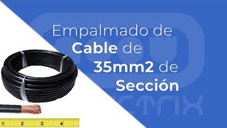 Empalmando cables de 35mm2 de sección con Empalmes de cobre estañado [upl. by Aleit]