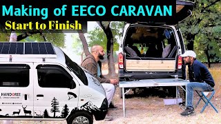 Maruti EECO converted to budget Caravan  Start to Finish [upl. by Arawaj]