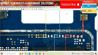 Samsung A032 on off and volume keys schematic diagram samsung a03 on off and volume button circuits [upl. by Albur]