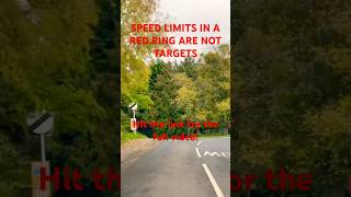 Speed limits in a red ring are NOT TARGETS they r the maximum speed u can go on the safest part [upl. by Oiramal]