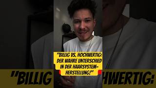 Billig vs Hochwertig Unterschied in der Herstellung haarsystem hairsystem toupee ochairsystem [upl. by Tirrej]