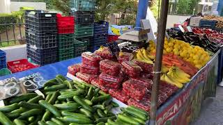 A Street Market🥗🥙🍇in Athens Greece 🇬🇷  විශ්වමණ්ඩප Viśvamaṇḍapa विश्वमण्डप [upl. by Aciamaj]