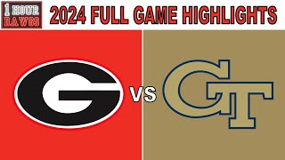 Georgia vs Georgia Tech 2024  Full Game Highlights Every Play  College Football Wk 14  1 Hr Dawgs [upl. by Aiduan343]