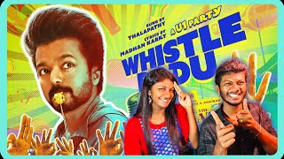 Whistle Podu Lyrical VideoReaction The Greatest Of All Time  Thalapathy Vijay  VP  U1  ODY [upl. by Eyllek]