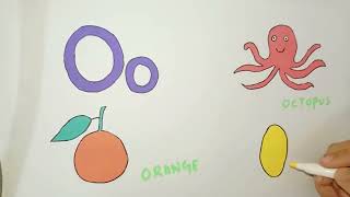 Letter O words for kids  The letter Oo  learn words that start with O  Octopus  Orange  Oval [upl. by Haggai]