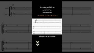 Pachelbel • Canon in D  violin duet sheet music sheetmusic canonind pachelbel [upl. by Krys394]