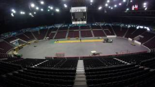 Pacific Coliseum Basketball Court Installation [upl. by Fadden315]