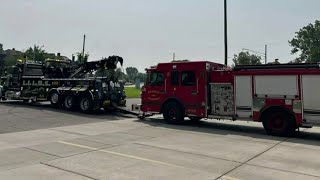 Detroit firefighters report another issue with fire truck during medical run [upl. by Yessydo]