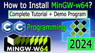 How to install MinGWw64 on Windows 1011  2024 Update version 810 C amp C Programming [upl. by Panthia]