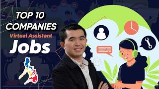 Top 10 Companies for Virtual Assistant jobs from home Philippines [upl. by Rabi235]