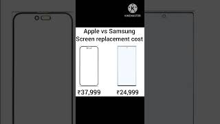 Apple vs Samusng screen replacement cost [upl. by Carlynne]