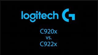 Logitech C920x vs C922x Webcam Comparison  OBS Studio [upl. by Macdonald]