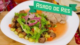 CÓMO HACER ASADO DE RES ESTILO SINALOA 🐄🍛  Recién Cocinados [upl. by Eimma]