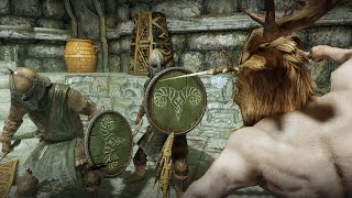 How many Markarth Guards does it take to beat a Forsworn Briarheart  Skyrim [upl. by Devan322]