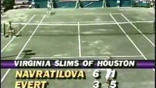 Chris Evert d Martina Navratilova  1987 Houston final [upl. by Marchelle80]