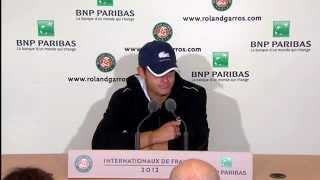 Roland Garros 2012 Andy Roddick Interview DAY 1 270512 [upl. by Obadiah]