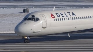 Delta Airlines MD9030 N922DX Takeoff Runway 3L  DTW [upl. by Domenech]