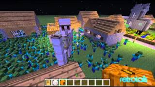 Minecraft  1000 Zombies [upl. by Akvir]