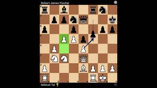 The Fifth Meeting Bobby Fischer vs Mikhail Tal 1959 Kings Indian Defense Petrosian [upl. by Given208]