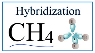 Hybridization of CH4 description of hybrid orbitals for Carbon [upl. by Ayekahs]