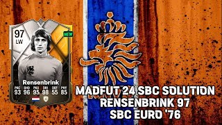 Madfut 24 Rob Rensenbrink 97 Sbc Euro 76 [upl. by Stalk]