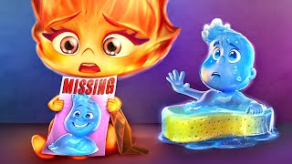 Ember and Wade from Elemental Have Children Smart Parenting Hacks Fire vs Water  Part 3 [upl. by Jareb157]