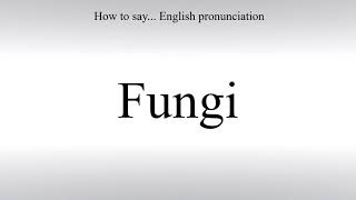 How To Pronounce Fungi  How To Say American pronunciation [upl. by Irol]