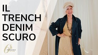 5 outfit creati con il trench di denim blu scuro [upl. by Nnainot394]