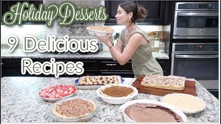 9 Holiday Dessert Recipes The Best Most Delicious Recipes To Enjoy This Holiday SeasonCook With Me [upl. by Hardwick577]