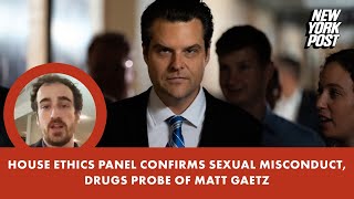 House Ethics panel confirms sexual misconduct drugs probe of Matt Gaetz  New York Post [upl. by Itsim]