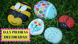 DIY PIEDRAS DECORADAS [upl. by Lucine]