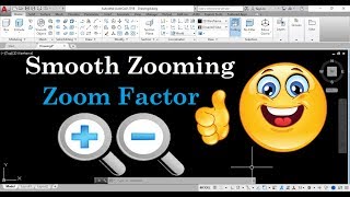 Smooth Zooming In AutoCAD  Command ZOOMFACTOR  Tips amp Tricks [upl. by Eelamme]