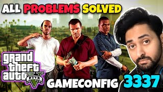 FIXED GTA 5 CRASH PROBLEM SOLVED  GAMECONFIG 3337  GTA 5 MODS 2024  HINDIURDU  THE NOOB [upl. by Ettelloc]