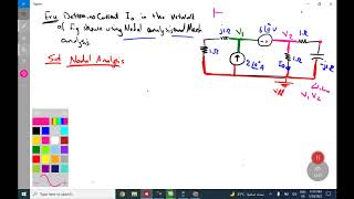 Nodal amp Mesh analysis in AC cct part1 [upl. by Mayfield688]