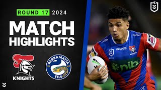 NRL 2024  Knights v Eels  Match Highlights [upl. by Arvin]