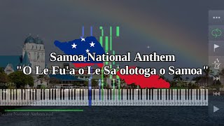 Samoa National Anthem  The Banner of Freedom O Le Fua o Le Saolotoga o Samoa  Piano [upl. by Resarf488]